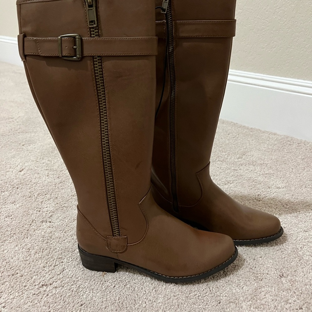 NEW Brown Winter Long Boots